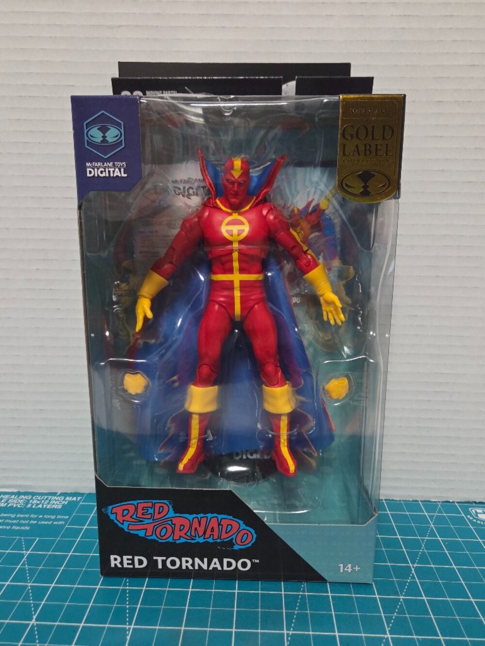 McFarlane DC Direct Digital Red Tornado Gold Label Action Figure Sealed